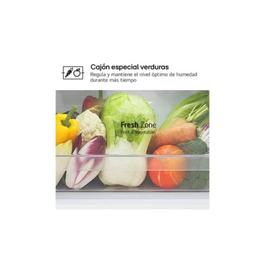 Frigorífico Duas Portas LG GTBV22SWNJ Total No Frost 144,5cm 217L E Branco