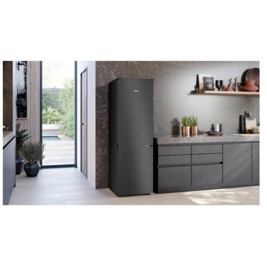 Réfrigérateur combiné Siemens KG36NVXBG No Frost 186cm 321L A Acier Noir