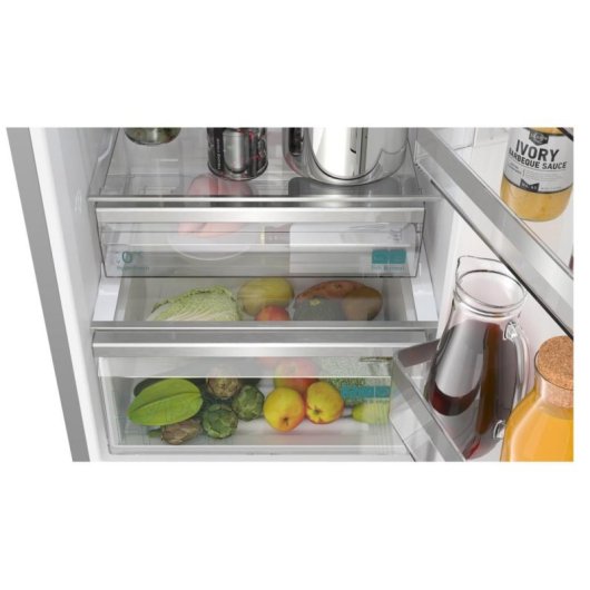 Réfrigérateur combiné Siemens KG36NVXBG No Frost 186cm 321L A Acier Noir