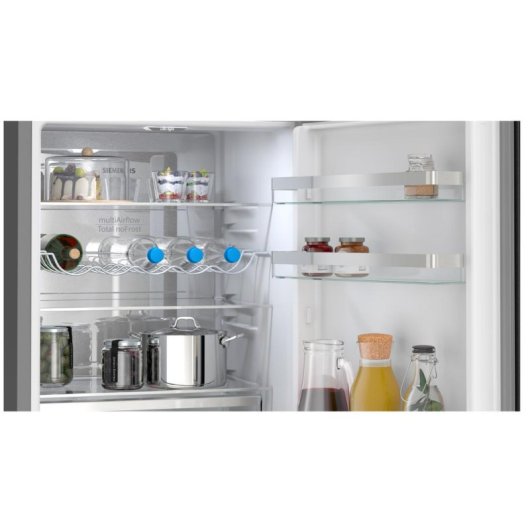 Réfrigérateur combiné Siemens KG36NVXBG No Frost 186cm 321L A Acier Noir