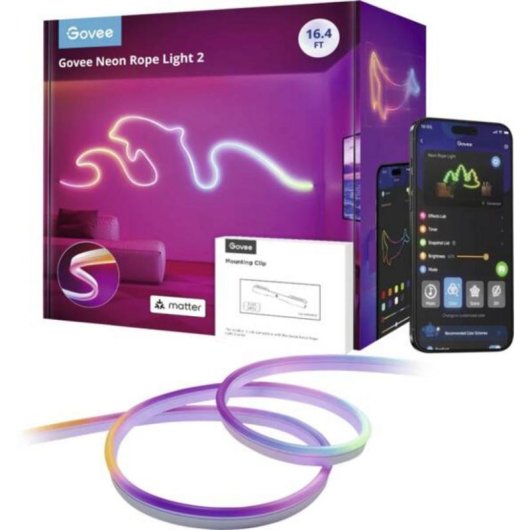 Fita LED inteligente Govee H61D5301-OF-EU Wi-Fi RGB 5 m IP65