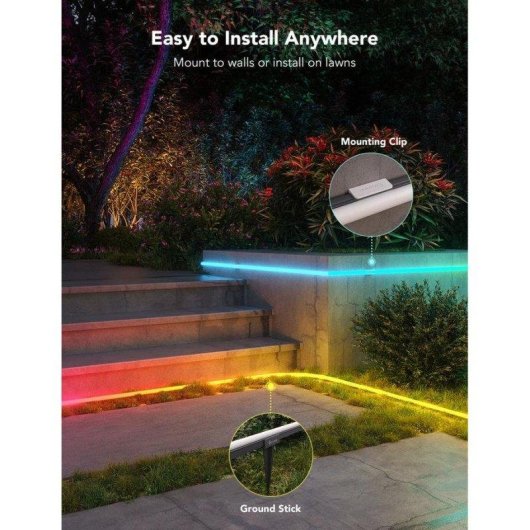 Tira de luz inteligente Govee H61A8 Wi-Fi Bluetooth LED Multicolor 10 m