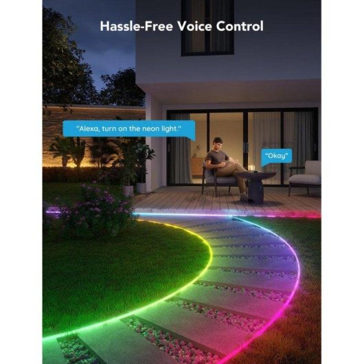 Tira de luz inteligente Govee H61A8 Wi-Fi Bluetooth LED Multicolor 10 m