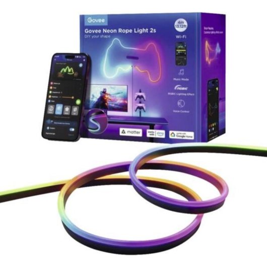 Luz de parede Govee 120180 Multicolor Wi-Fi Bluetooth 48 W