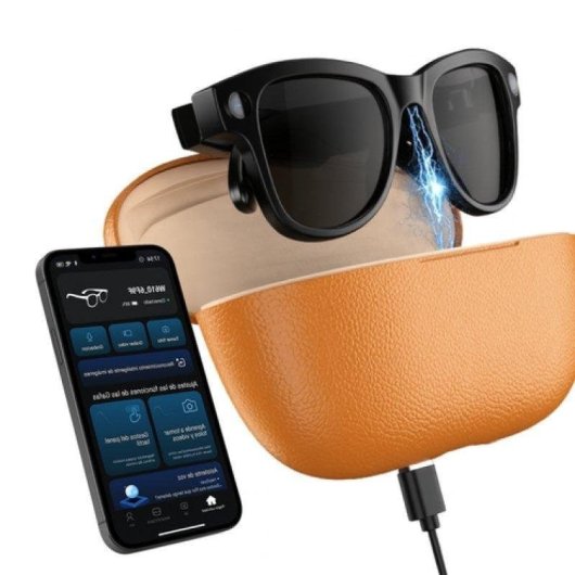 Smartia Vision Pro Charge Gafas Inteligentes Câmara 33MP IA Integrada Altifalantes Tradutor