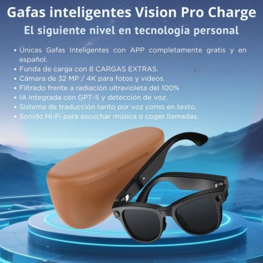 Occhiale Realtà Virtuale Smartia Vision Pro Charge 33MP 4K IA Hi-Fi