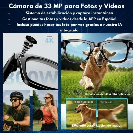 Occhiale Realtà Virtuale Smartia Vision Pro Charge 33MP 4K IA Hi-Fi