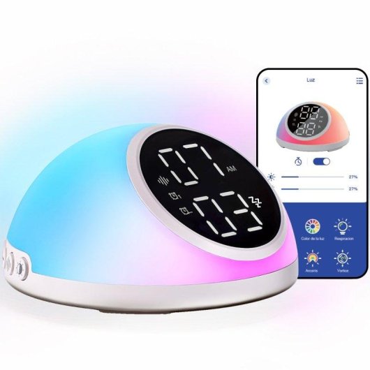 Reloj Despertador Smartia 2026 Sonidos Relajantes Luz Natural App Español
