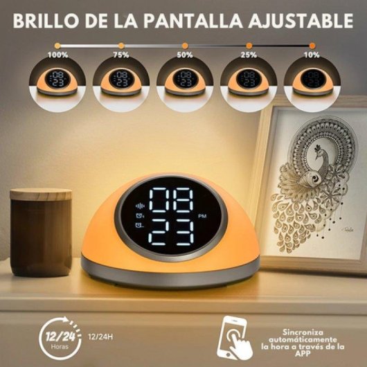 Reloj Despertador Smartia 2026 Sonidos Relajantes Luz Natural App Español