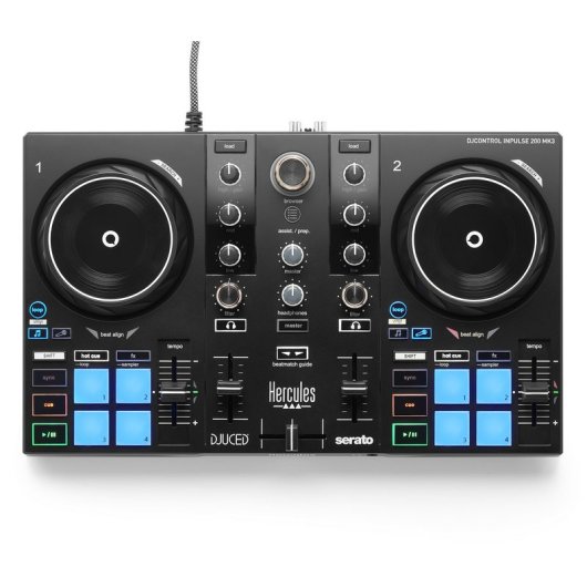 Controladora DJ Hercules DJControl Inpulse 200 MK3 USB-C Stems