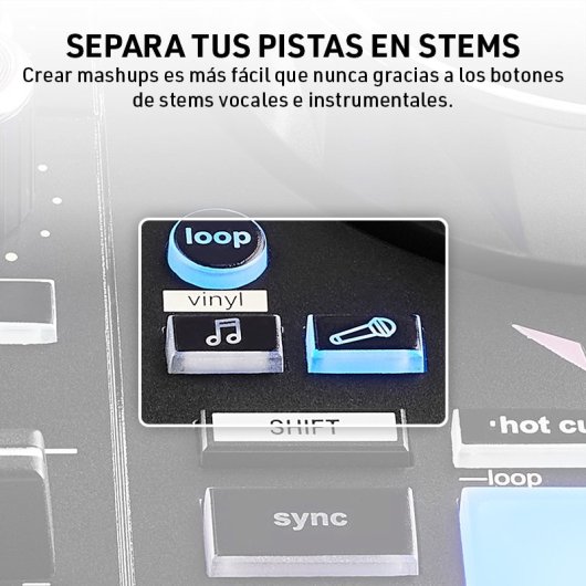 Controladora DJ Hercules DJControl Inpulse 200 MK3 USB-C Stems