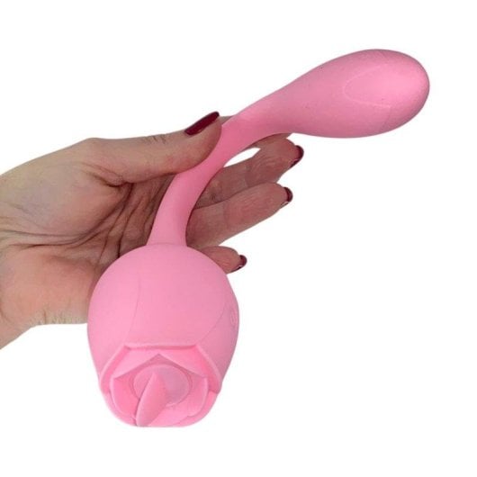 Vibromasseur Do You Erotic Rose 2 en 1 Licking 20 Modes IPX7 Flexible