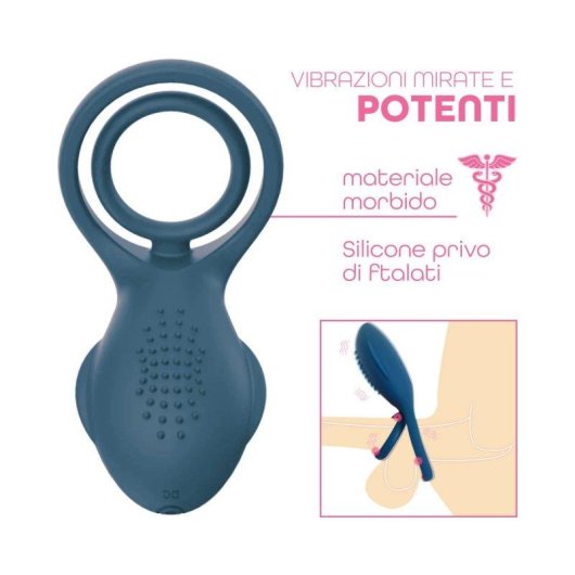 Anello vibrante Do You Erotic Rudy silicone 10 modalita USB IP65
