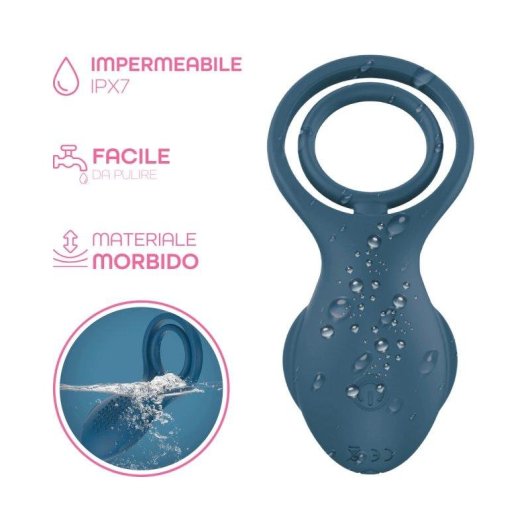 Anello vibrante Do You Erotic Rudy silicone 10 modalita USB IP65