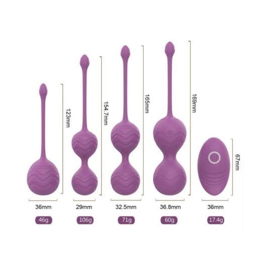 Vaginalkugeln Do You Erotic Eunice vibrierend 10 Modi Fernbedienung 4 Gewichte