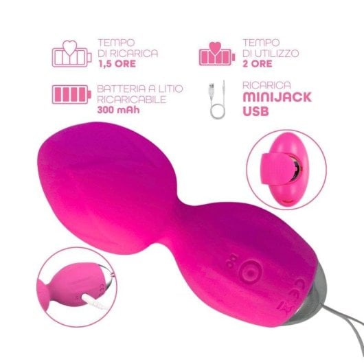 Vibromasseur Do You Erotic Ada double sphere telecommande 10 modes rechargeable