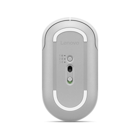 Ratón Lenovo 700 Multi-Device Draadloos RF Bluetooth 4000DPI Wit 8 Silent Knoppen