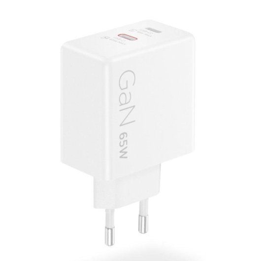 Caricatore Lenovo Dual USB-C 65W GaN Bianco 2 porte