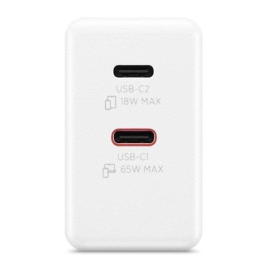 Lenovo Dual USB-C 65W GaN Oplader Wit 2 Poorten