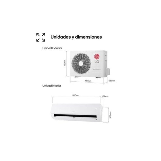 Aire Acondicionado Split 1x1 LG REPLACE12Z.SET 3.010 Frigorías A++ Bomba de Calor WiFi