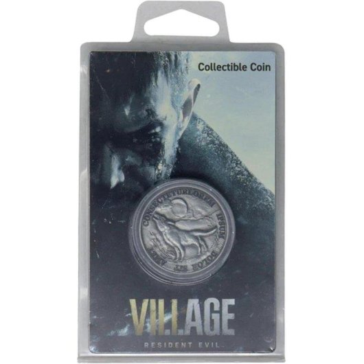 Moneda Réplica Resident Evil Village Fanattik Limitada Numerada 38mm