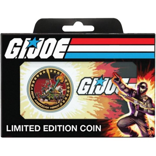 Moeda Fanattik G.I. Joe edição limitada banhada a ouro 24K