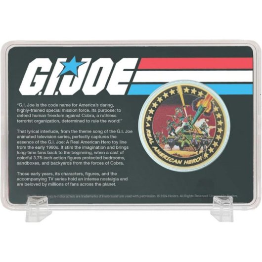 Moeda Fanattik G.I. Joe edição limitada banhada a ouro 24K