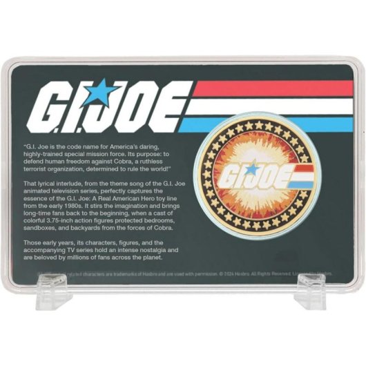 Moeda Fanattik G.I. Joe edição limitada banhada a ouro 24K
