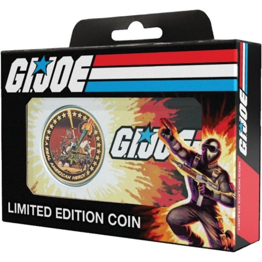 Moeda Fanattik G.I. Joe edição limitada banhada a ouro 24K