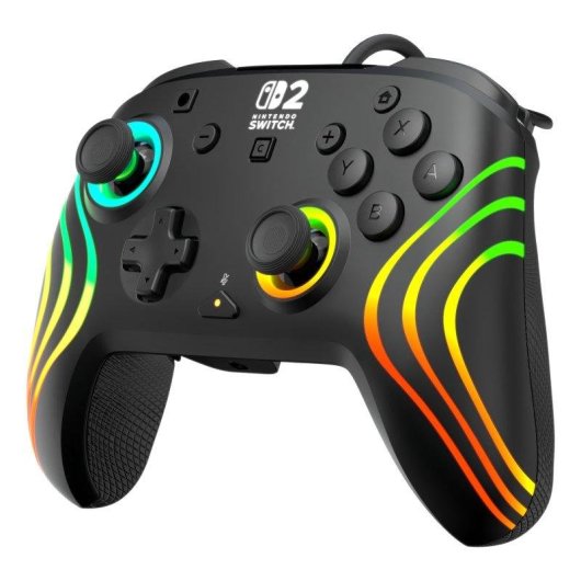 Mando Turtle Beach Afterglow Wave Negro RGB con cable para Switch 2