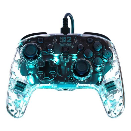 Manette Turtle Beach Afterglow Switch 2 RGB Filaire Transparente