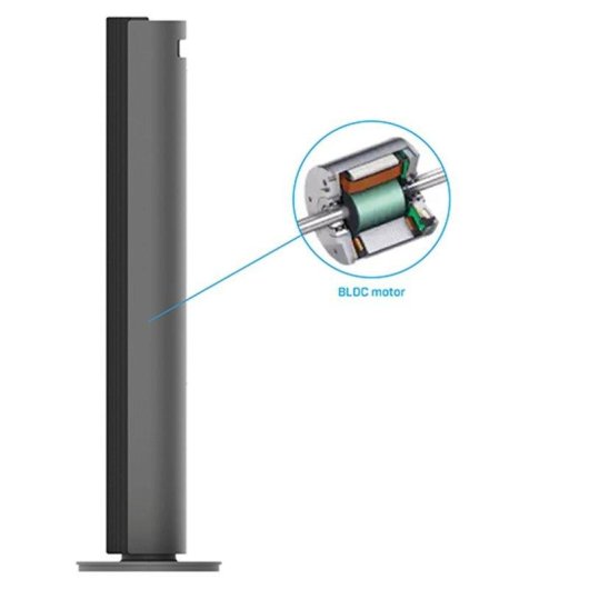 Ventilatore a torre Clean Air Optima CA-407G Smart App 90 gradi 12 livelli