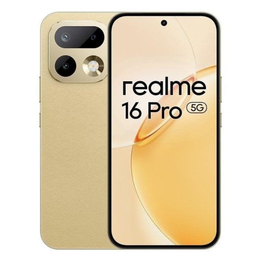 Realme 16 Pro 5G 8GB 256GB 6.78" Dorado Incluye cargador 45W