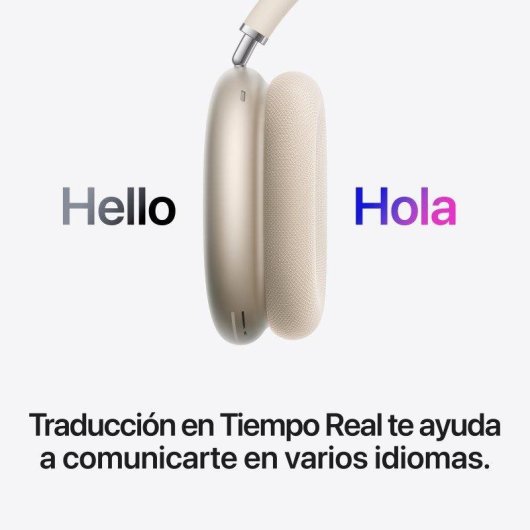 Auriculares Apple AirPods Max 2 sans fil Bluetooth avec Réduction de Bruit USB-C Starlight