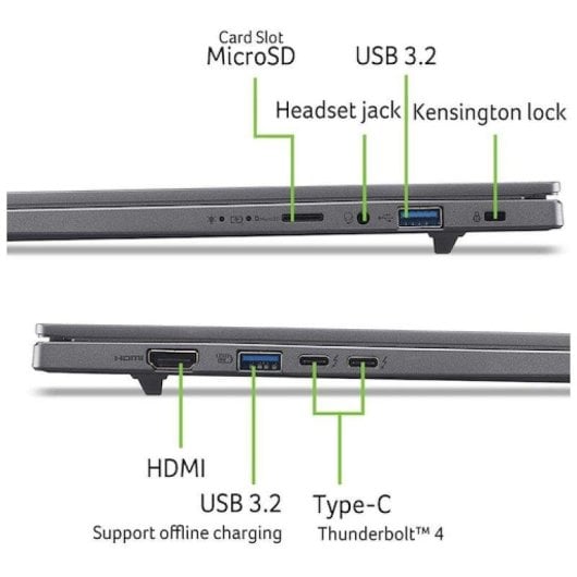 Portátil Acer Aspire 16 AI A16-52M 16" Intel Core Ultra 9 288V 32GB 1TB SSD Intel Arc Windows 11 Home