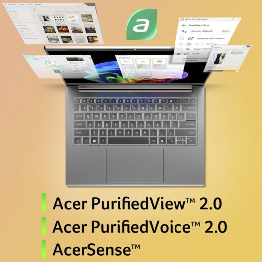 Portátil Acer Aspire 14 AI A14-61M 14" AMD Ryzen AI 5 330 16GB 512GB SSD Radeon Windows 11