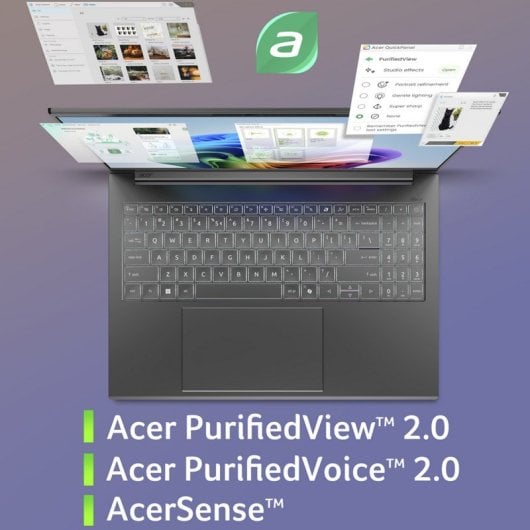 Portátil Acer Aspire 16 AI A16-11M 16" Snapdragon X1-26100 16GB 512GB SSD Adreno Windows 11 Home