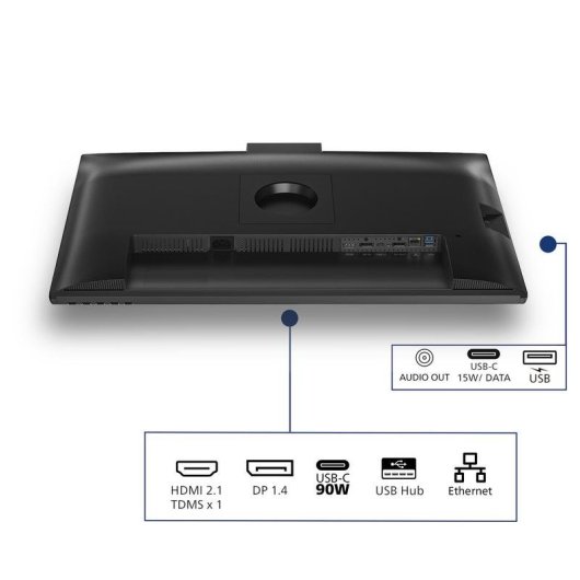 Monitor Philips 27B2U3601H 27" Quad HD 120Hz IPS 4ms USB-C Webcam