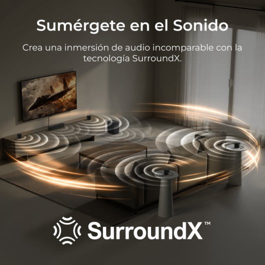 Barra de Sonido Ultimea Aura S4t 7.1 Bluetooth App Subwoofer 4 Surround
