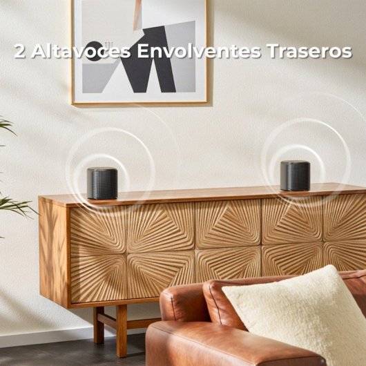 Ultimea Barra de Sonido 7.1ch con Subwoofer, 4 Altavoces Surround, Bluetooth, App Control