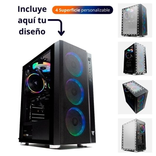 Tempest Umbra RGB Torre ATX Negra con 4 superficies personalizables