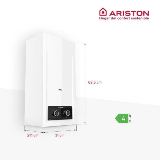 Scaldabagno a gas Ariston 11L esterno Low NOx modulazione H2 Ready classe A