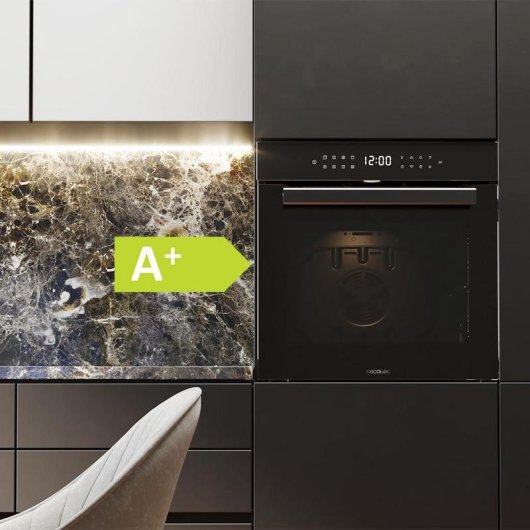 Elektro-Einbaubackofen Cecotec Bolero Hexa P506000 81 l schwarz Pyrolyse