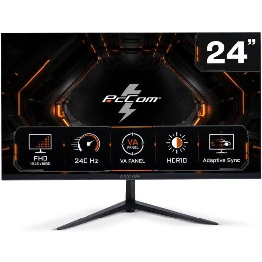 Monitor PC PcCom Elysium 24 VA Full HD 240Hz VA HDR10 Adaptive Sync 1ms