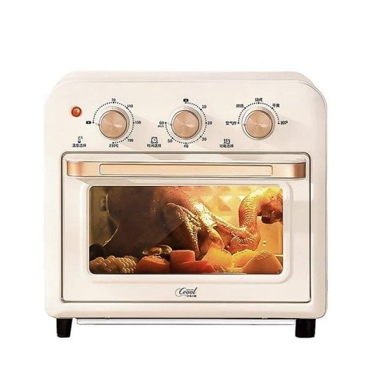 Horno électrique Dam Electronics Air Fryer 15 litres Noir avec panneau mécanique et système 360°