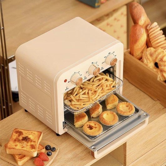 Horno électrique Dam Electronics Air Fryer 15 litres Noir avec panneau mécanique et système 360°