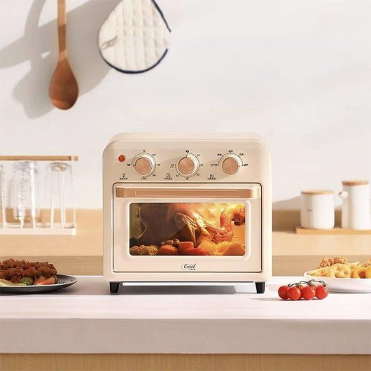 Horno électrique Dam Electronics Air Fryer 15 litres Noir avec panneau mécanique et système 360°