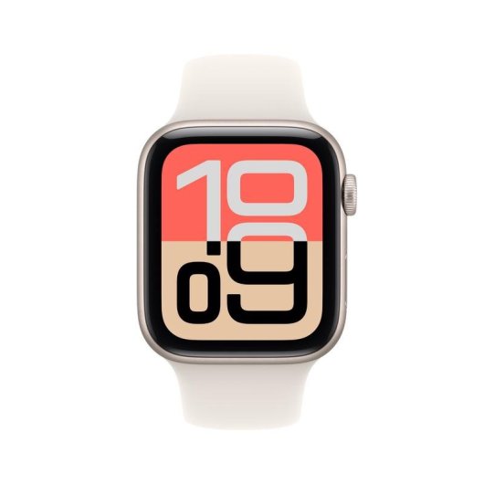Apple Watch SE 3 GPS NFC 44mm OLED Beige M/L Résistant à l'eau 50m Pulsomètre SOS
