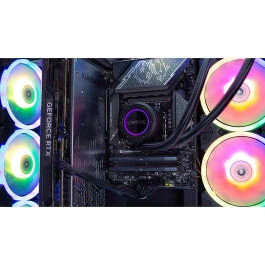 Desktop Captiva 99714 AMD Ryzen 7 9800X3D 64GB 2TB SSD Radeon RX 9070 XT Windows 11 WiFi 6 RGB
