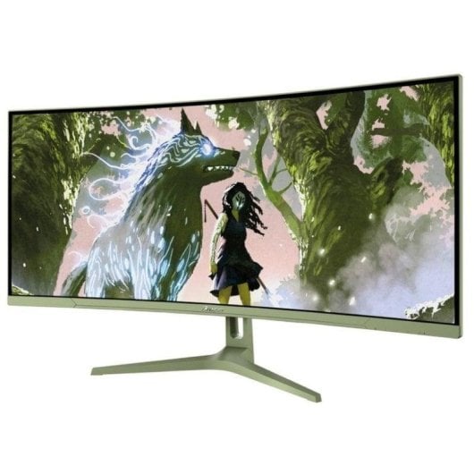 Monitor Arozzi Nova Curved 34" UltraWide QHD 165Hz VA 1ms Gaming Verde